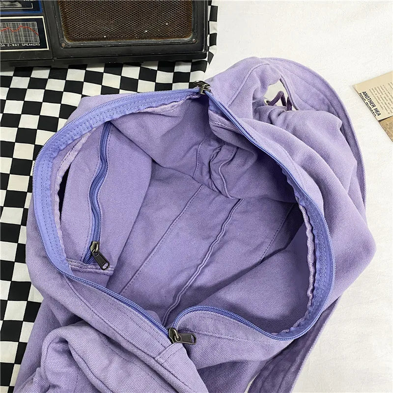 Canvas Shoulder Bag South Korea Style Hobos