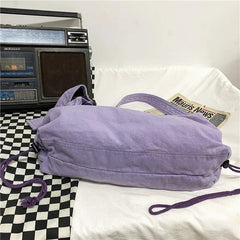 Canvas Shoulder Bag South Korea Style Hobos