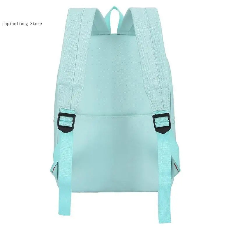 4-Piece Fashionable Female Backpacks Canvas Waterproof Bookbags