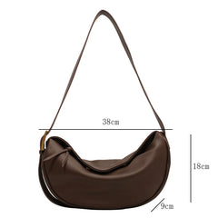 Large Capacity Crossbody Bags for Women Retro Solid Handbags Soft Pu Leather Sho