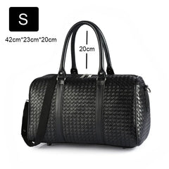 Waterproof PU Leather Travel Bag Shoulder Handbag Fitness Duffle Luggage