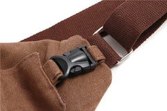 Men Chest Bag Single Shoulder Back Bag Canvas Travel Crossbody