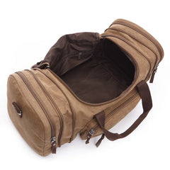 Men Canvas Travel Duffle Bags Large Capacity Weekend Bag