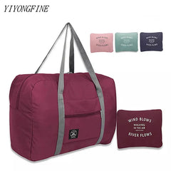 Large Capacity Men Travel Bag Waterproof Nylon Luggage Bags Folding Storage