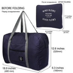 Large Capacity Men Travel Bag Waterproof Nylon Luggage Bags Folding Storage