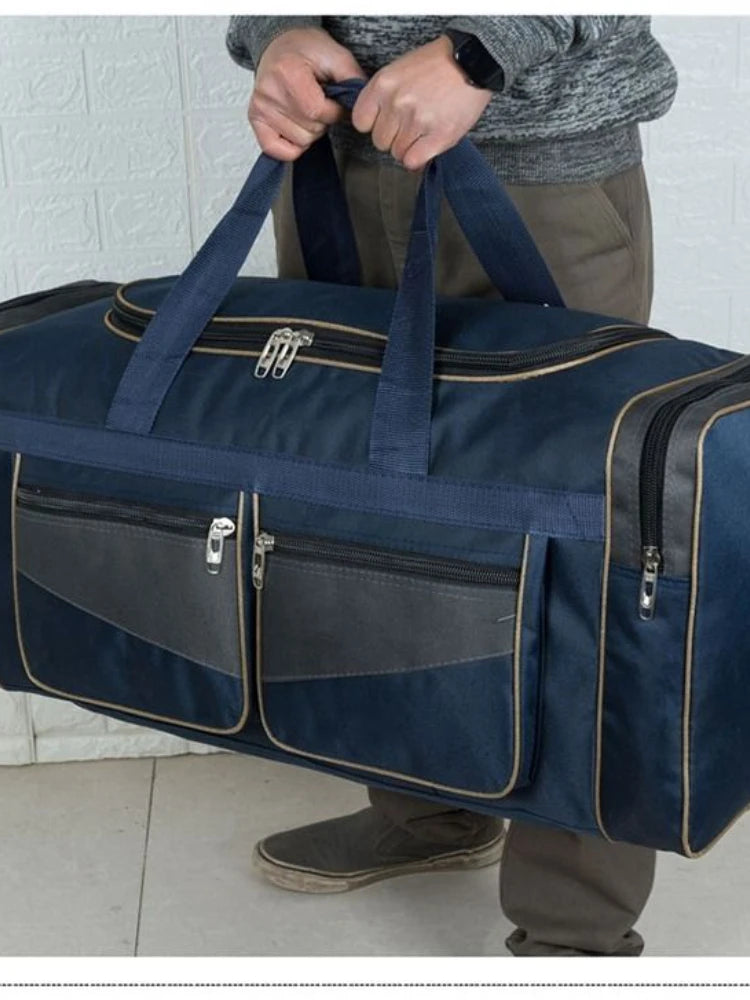 Large Capacity Men's Waterproof Duffle Bag for Weekend Trip