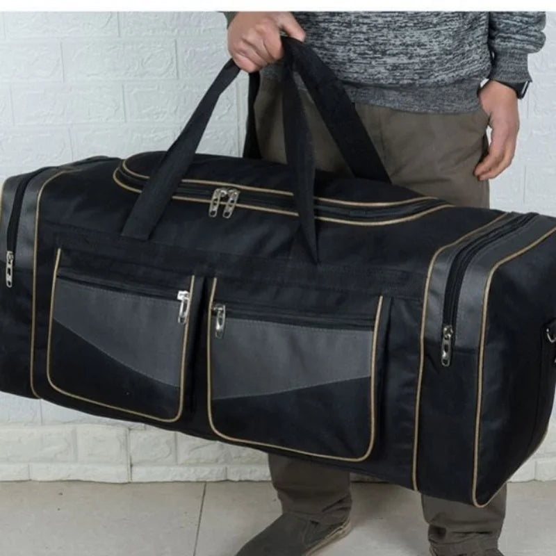 Large Capacity Men's Waterproof Duffle Bag for Weekend Trip