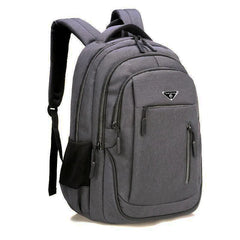 Large Capacity Men's Waterproof Oxford Cloth Rucksack USB Computer Bag