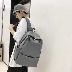 Large Capacity Outdoor Travel Leather Backpacks BookBags School Backpack
