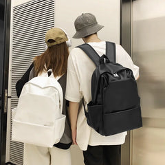 Large Capacity Outdoor Travel Leather Backpacks BookBags School Backpack