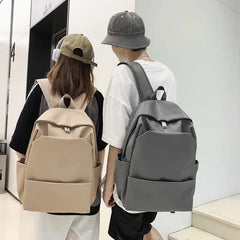 Large Capacity Outdoor Travel Leather Backpacks BookBags School Backpack