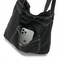 Denim Youth Tote Bag Casual Jeans Women Handbags Whole Purse
