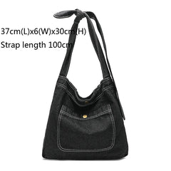 Denim Youth Tote Bag Casual Jeans Women Handbags Whole Purse
