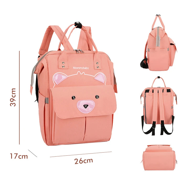 Large Capacity Mommy Diaper Bag Waterproof Travel Backpack