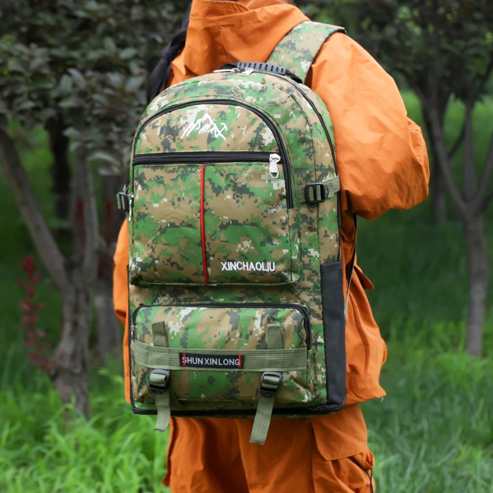 Large Capacity Mountaineering Bag Oxford Fitness Backpack Waterproof