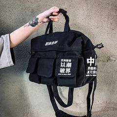 Large Capacity Unisex Shoulder Bag High Canvas Handbags Waist Pack