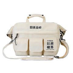 Large Capacity Unisex Shoulder Bag High Canvas Handbags Waist Pack