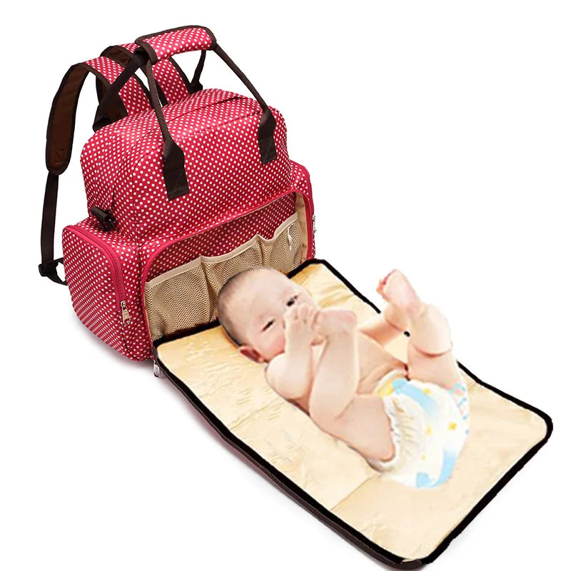 Waterproof Diaper Bag Backpack Large Capacity