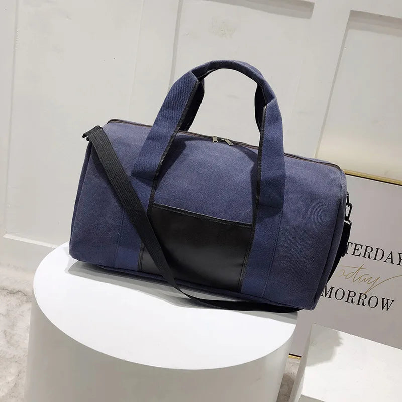 Large Capacity Travel Bag Yoga Fitness Canvas Handbag