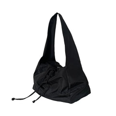 Large Capacity Nylon Bucket Shoulder Bag Purses Tote Hand Bag