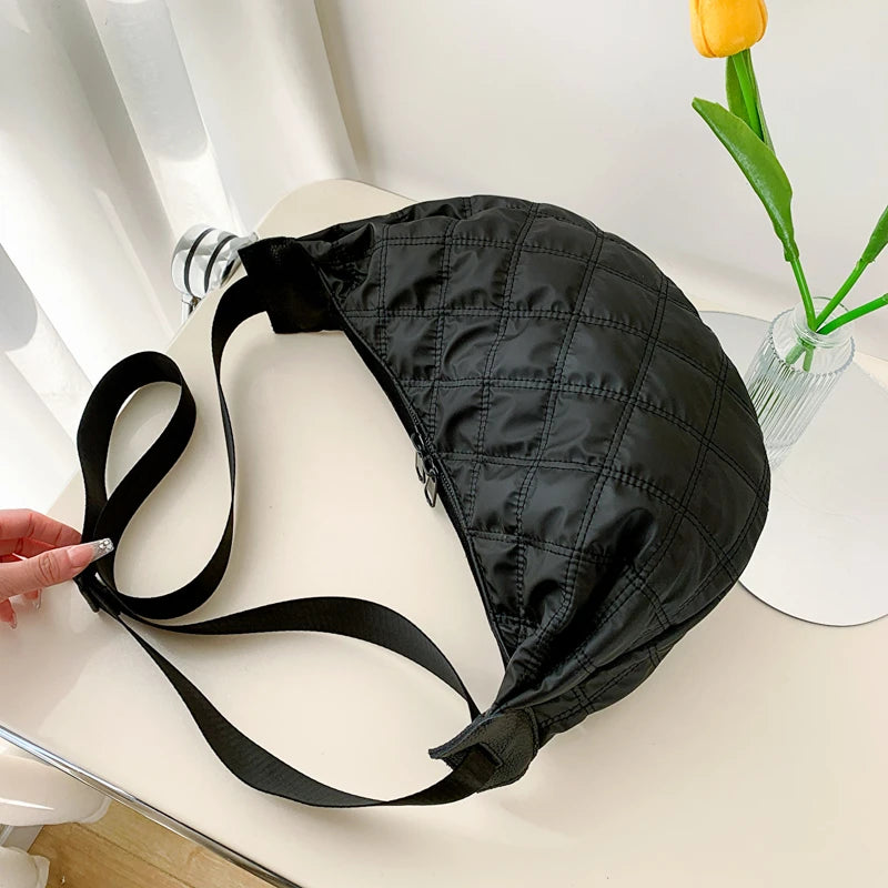 Nylon Embroidery Women's Shoulder Bag Crossbody Bag Ladies Messenger Bag