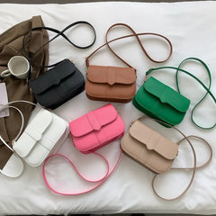 Large Capacity One Shoulder Bag Women's PU Leather Casual Style