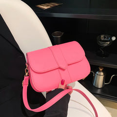 Large Capacity One Shoulder Bag Women's PU Leather Casual Style