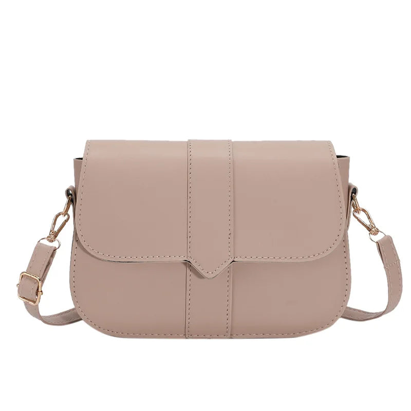 Large Capacity One Shoulder Bag Women's PU Leather Casual Style
