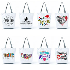 Large Capacity Foldable School Teacher Gift Tote Bag Women's Shoulder Bag