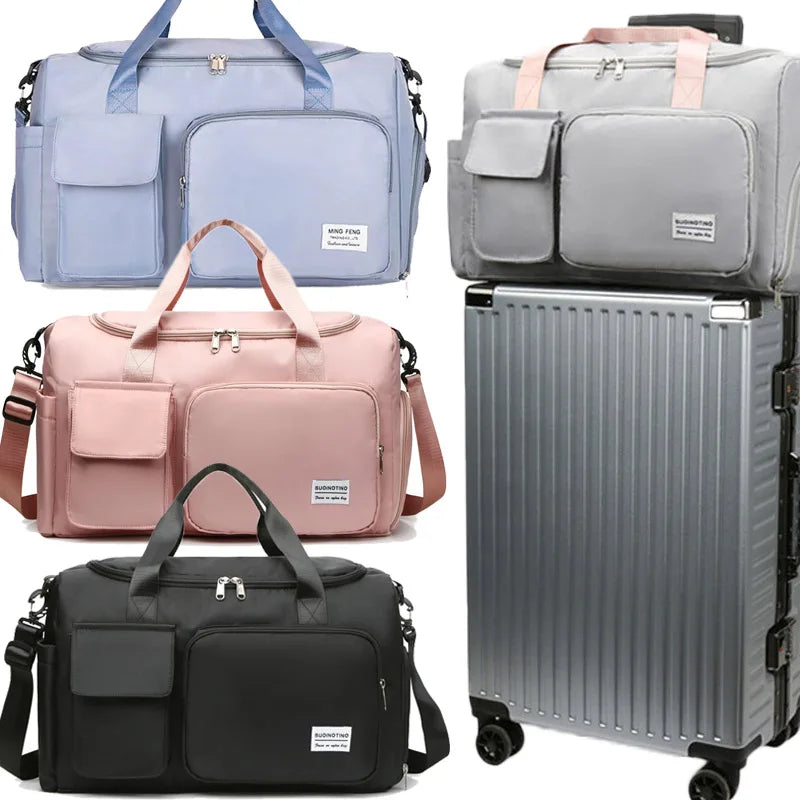 Large Capacity Waterproof Travel Bag Luggage Handbag Gym Bag