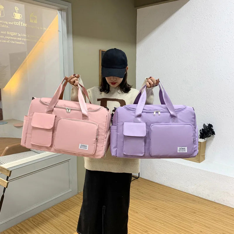 Large Capacity Waterproof Travel Bag Luggage Handbag Gym Bag