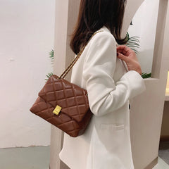Large Capacity PU Leather Crossbody Bags for Women Chain Shoulder Handbags