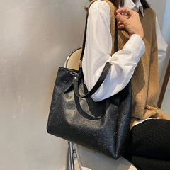 Large Capacity PU Leather Top-handle Bags for Women Female Purses and Handbags