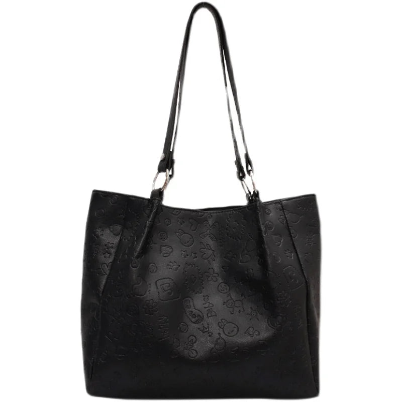 Large Capacity PU Leather Top-handle Bags for Women Female Purses and Handbags