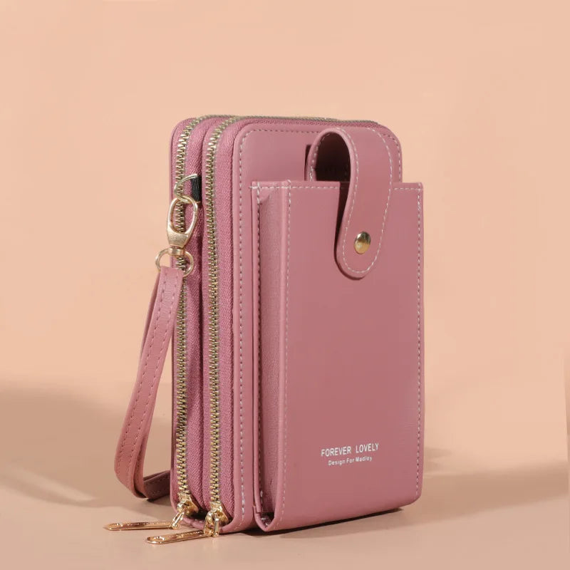 Large Capacity Phone Pocket Shoulder Bag for Women Multi-layer Crossbody Bags