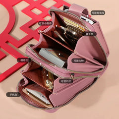 Large Capacity Phone Pocket Shoulder Bag for Women Multi-layer Crossbody Bags