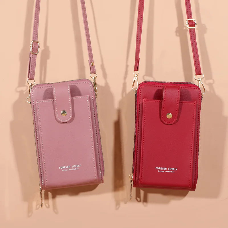 Large Capacity Phone Pocket Shoulder Bag for Women Multi-layer Crossbody Bags