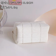 Pink Plush Makeup Bag/Pencil Case/Student Storage Soft Organizer