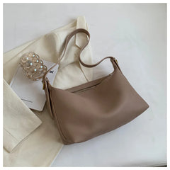 Large Capacity Leather Shoulder Tote Bag for Women