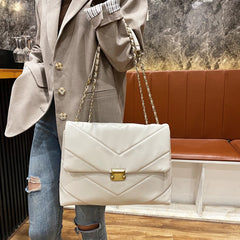 Large Capacity Women Shoulder Messenger Bag PU Leather Tote Crossbody Handbag