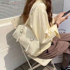 Large Capacity Shoulder Bag PU Underarm Bag Shopping Dating Bag