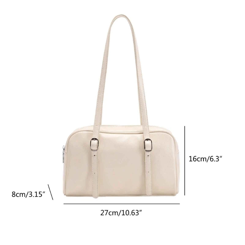 Large Capacity Shoulder Bag PU Underarm Bag Shopping Dating Bag