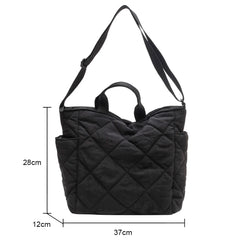 Quilted Crossbody Bag for Ladies Large Capacity Shopping Totes Bags