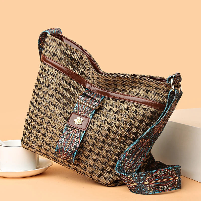 Retro Leather Ladies Shoulder Bag Messenger Bag Women's Tote Bag