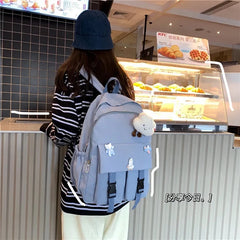 Large Capacity School Backpack Female Waterproof Student Schoolbag