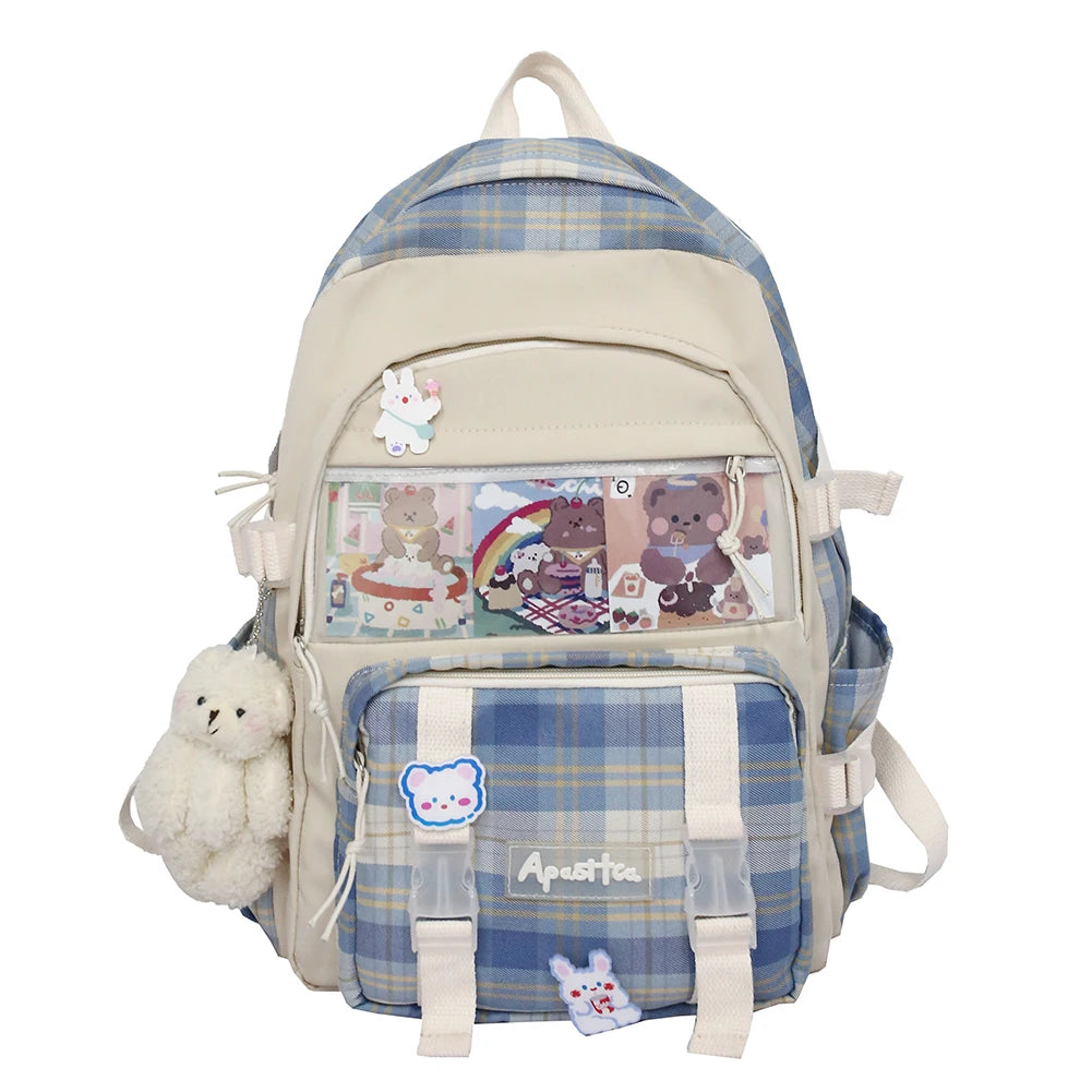Large-Capacity School Bag Boys Girls Shoulder Bag Outdoor Backpack