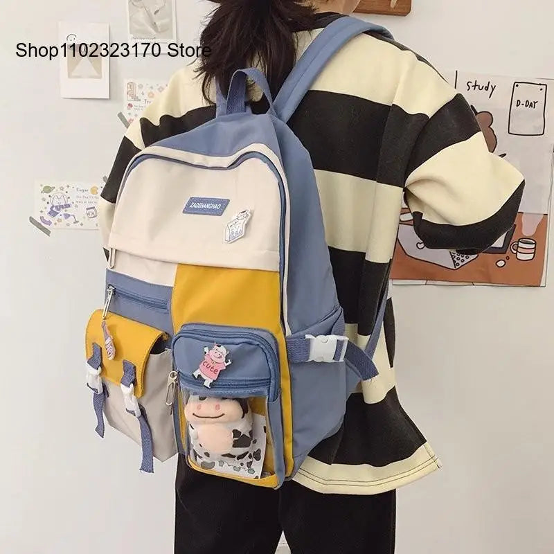 Large Capacity School Bags for Teenager Girls Women Backpack Waterproof