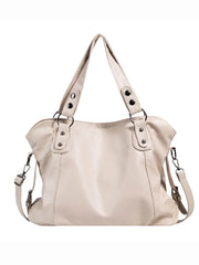 Large Capacity Shopper Tote Bag for Women Pu Leather Underarm Female Shoulder Cr