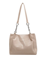 Large Capacity Shopper Tote Bag Casual PU Leather Crossbody Bag