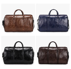 Large Capacity Travel Duffel Bag in PU Leather